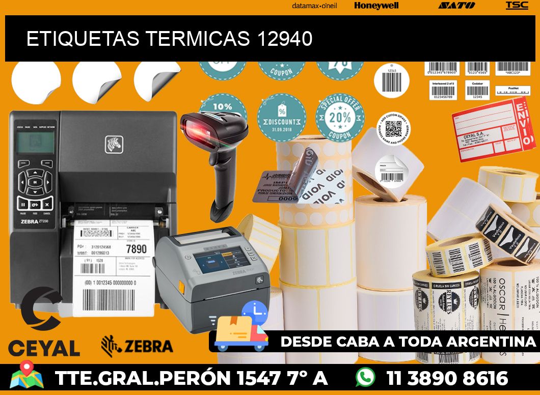 ETIQUETAS TERMICAS 12940