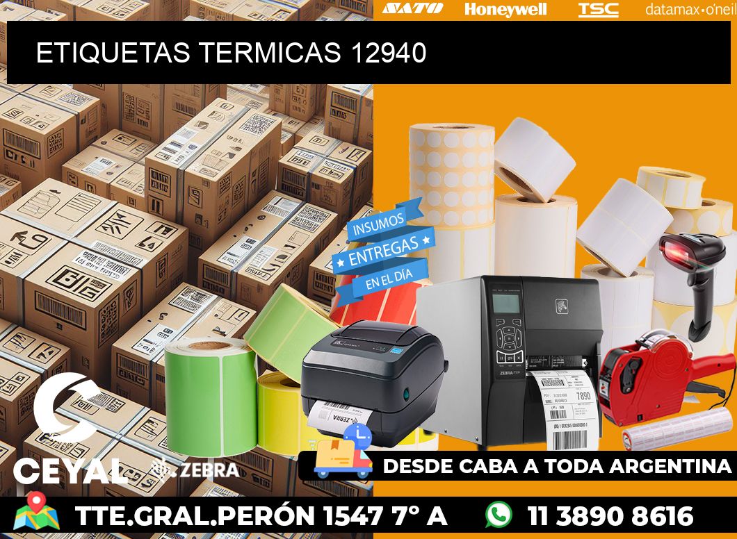 ETIQUETAS TERMICAS 12940