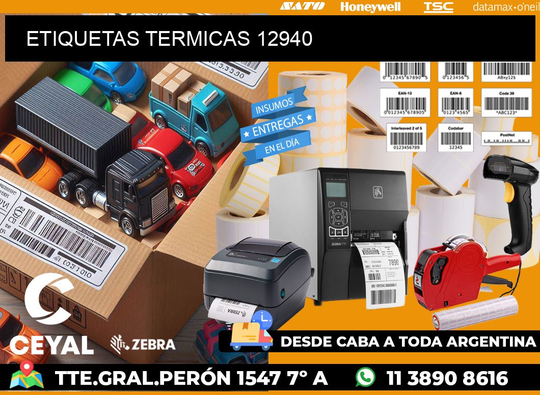 ETIQUETAS TERMICAS 12940