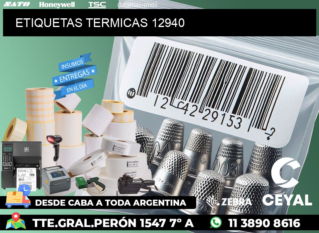 ETIQUETAS TERMICAS 12940