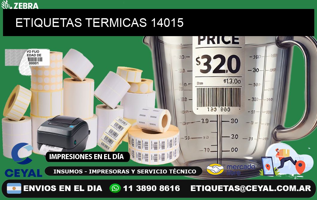 ETIQUETAS TERMICAS 14015