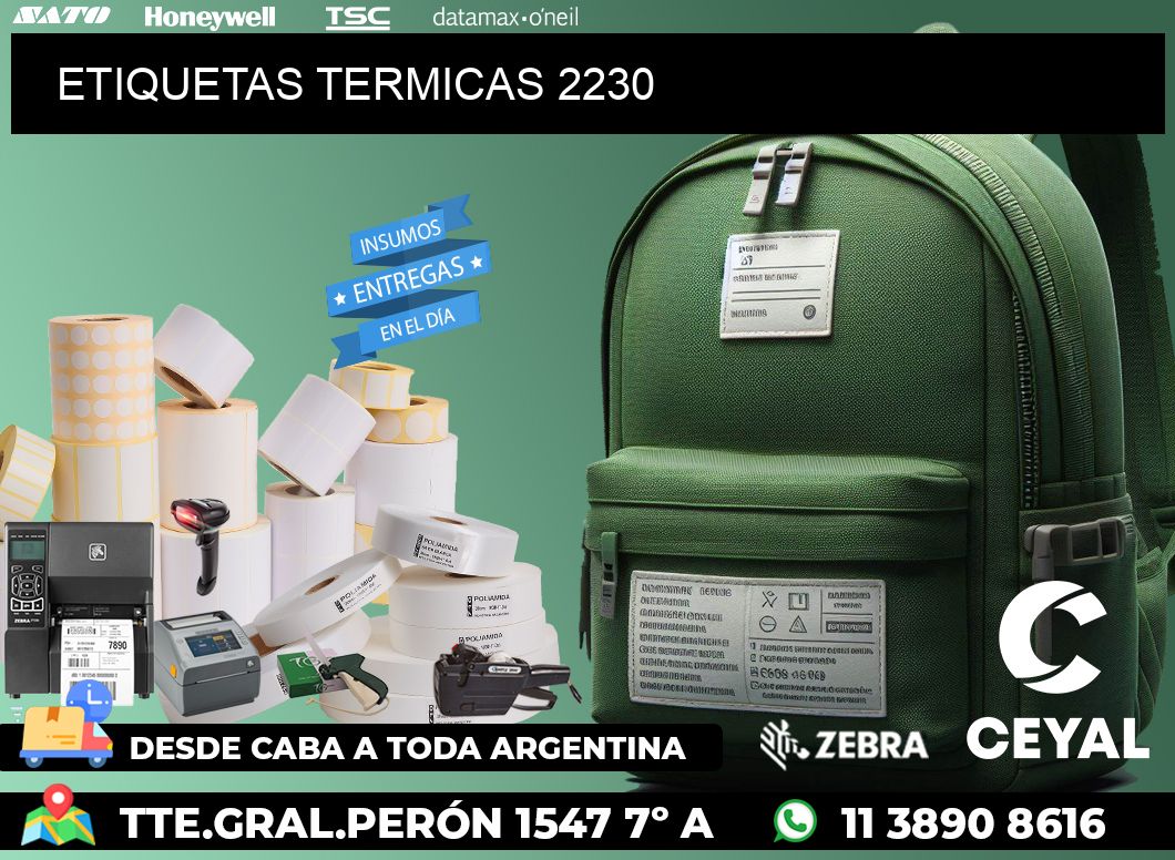 ETIQUETAS TERMICAS 2230