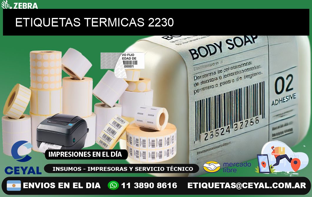 ETIQUETAS TERMICAS 2230