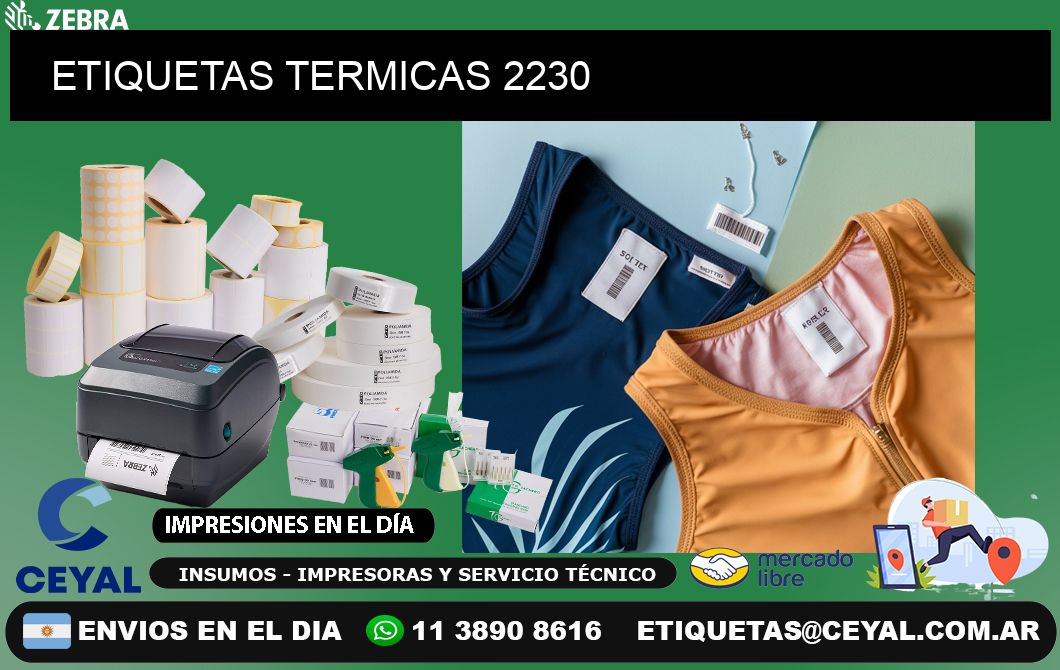 ETIQUETAS TERMICAS 2230