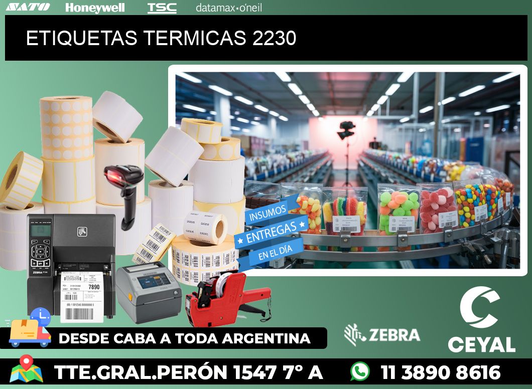 ETIQUETAS TERMICAS 2230