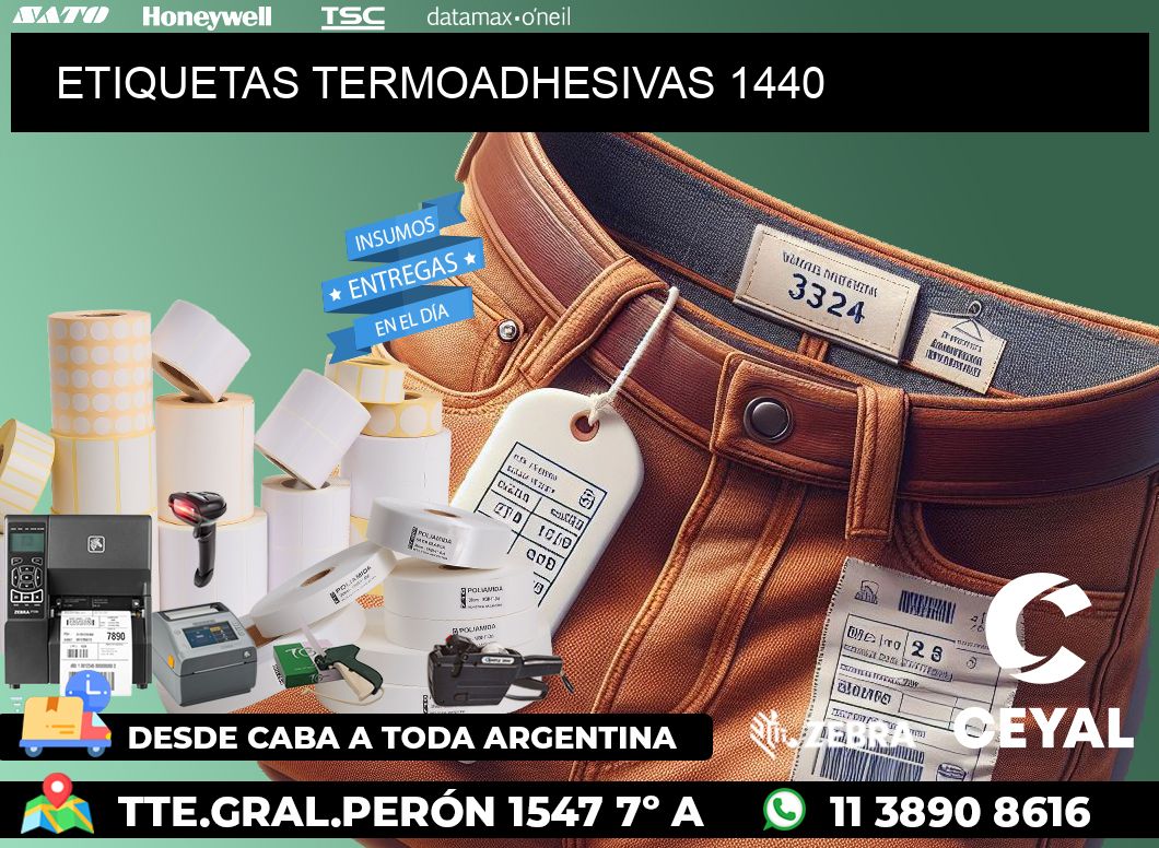 ETIQUETAS TERMOADHESIVAS 1440