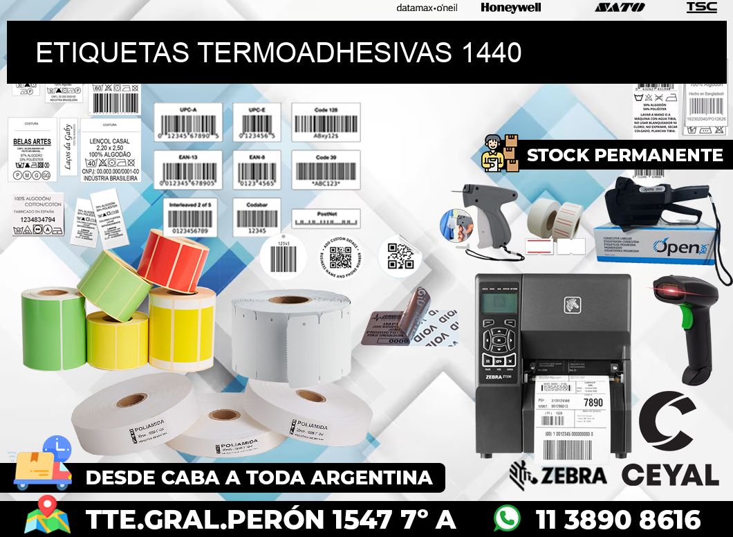 ETIQUETAS TERMOADHESIVAS 1440