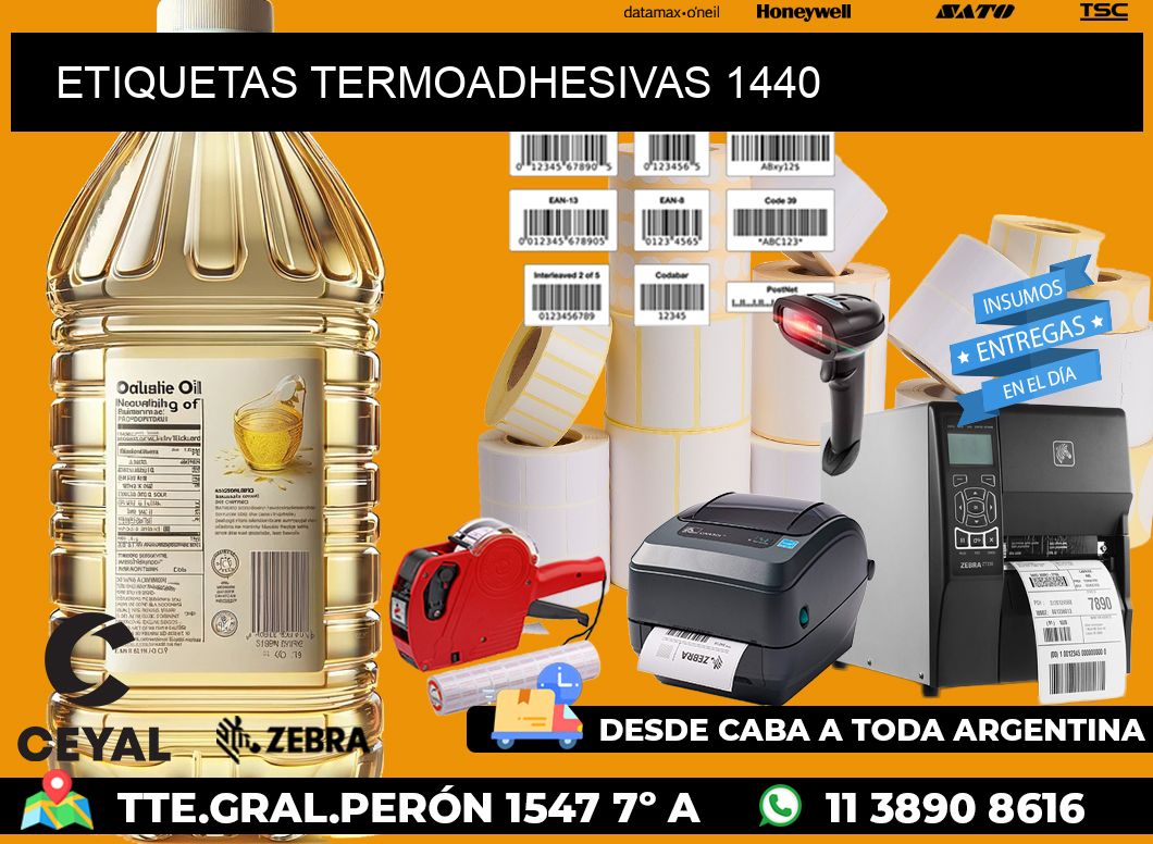 ETIQUETAS TERMOADHESIVAS 1440