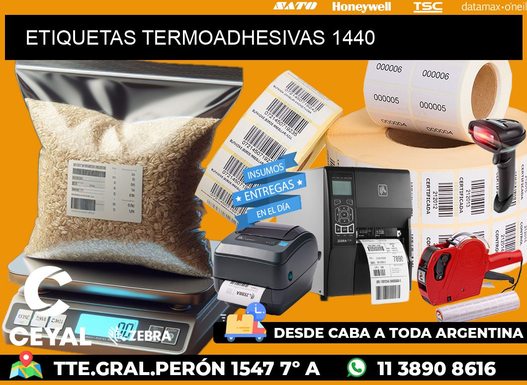 ETIQUETAS TERMOADHESIVAS 1440