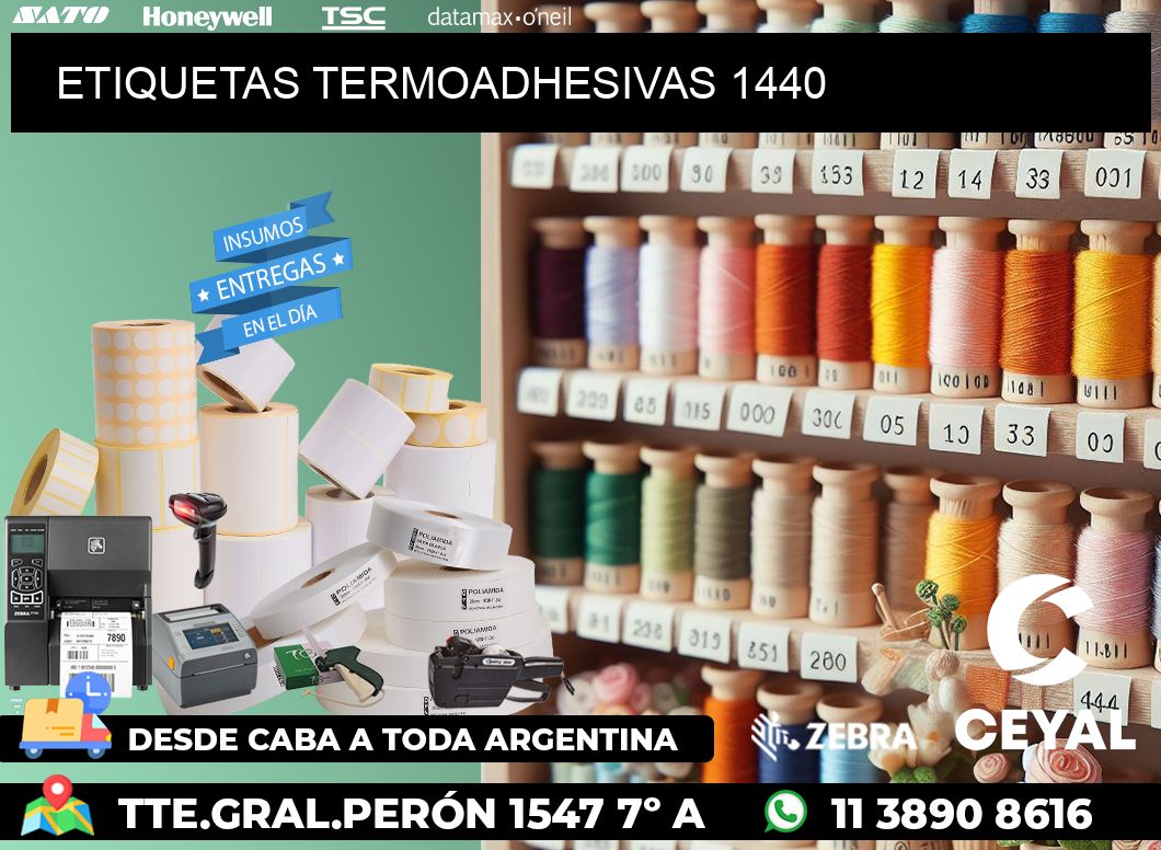 ETIQUETAS TERMOADHESIVAS 1440