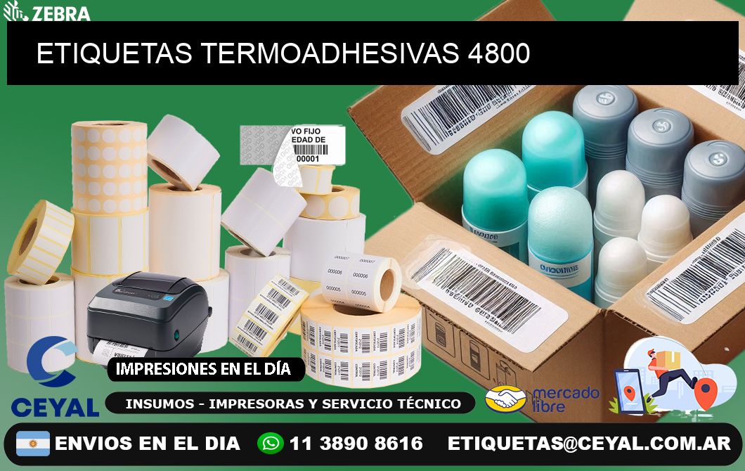 ETIQUETAS TERMOADHESIVAS 4800