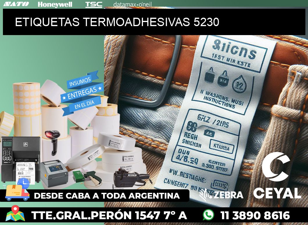 ETIQUETAS TERMOADHESIVAS 5230