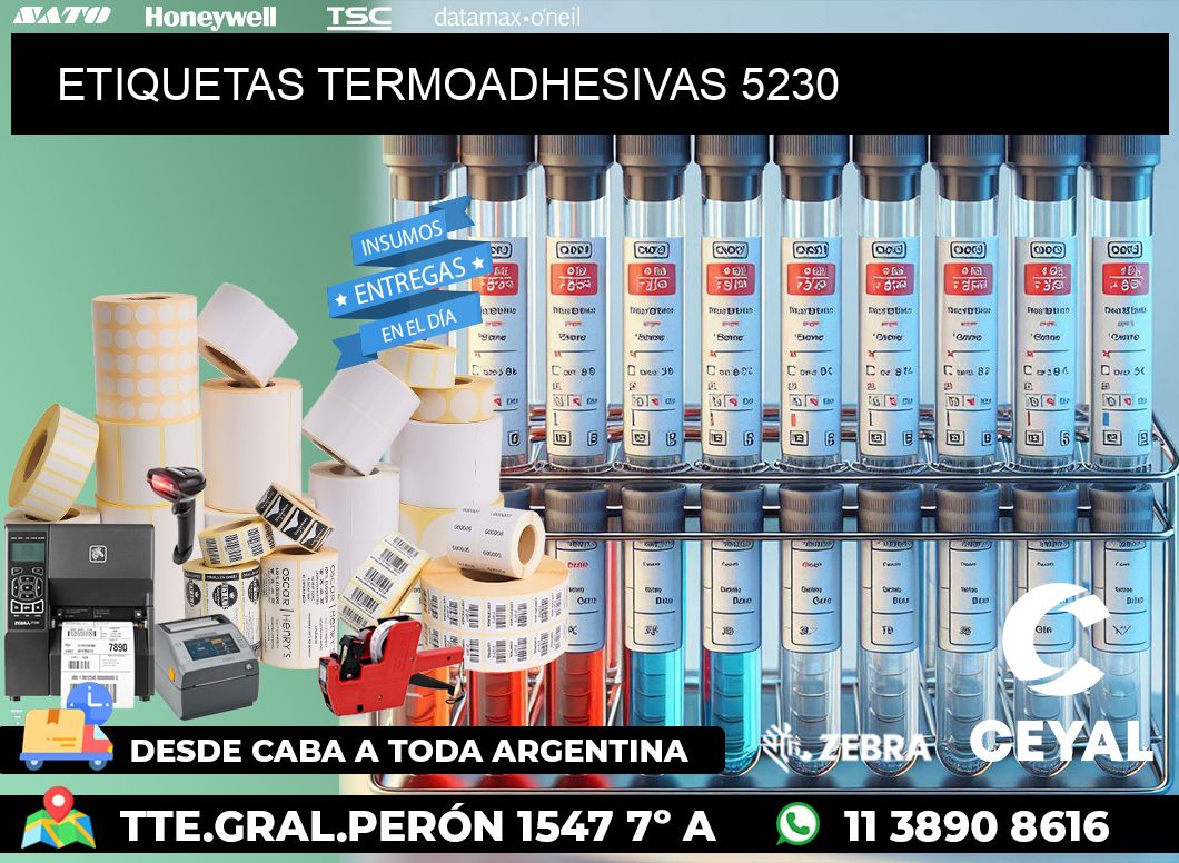 ETIQUETAS TERMOADHESIVAS 5230