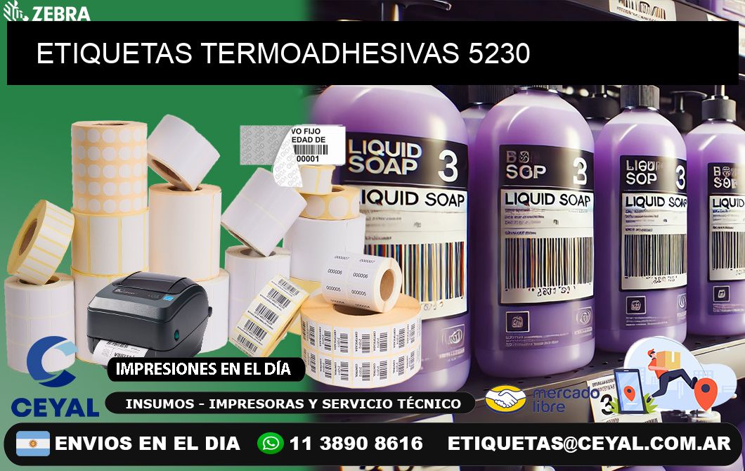 ETIQUETAS TERMOADHESIVAS 5230