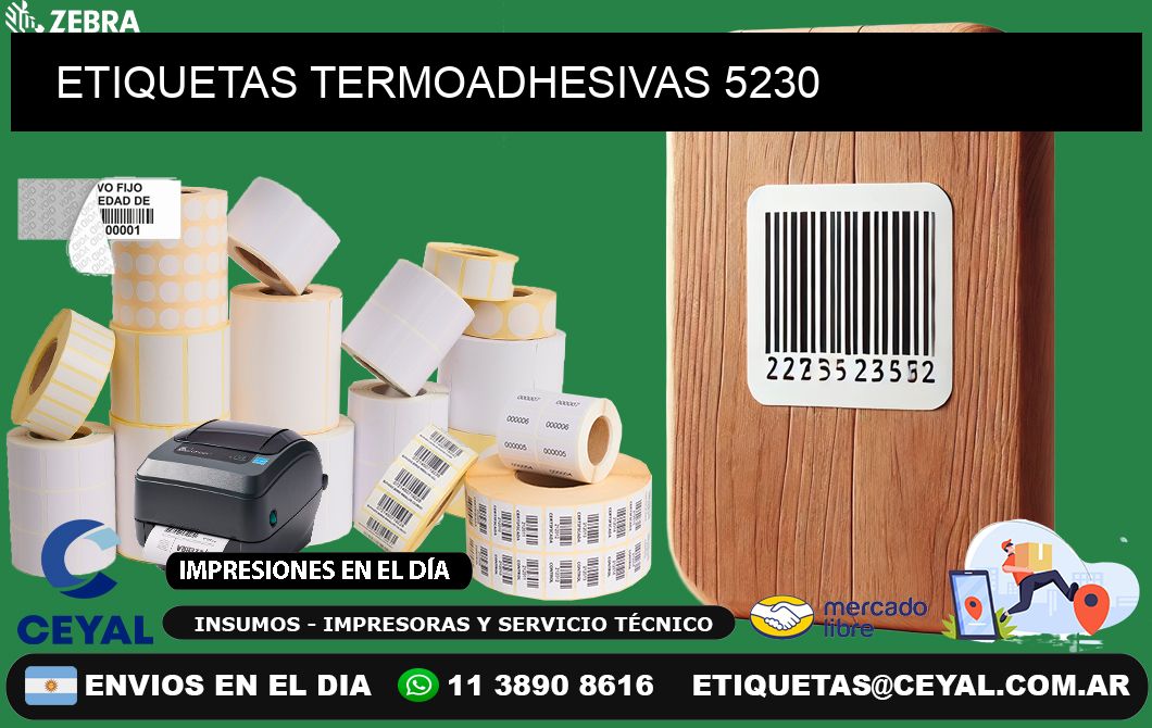 ETIQUETAS TERMOADHESIVAS 5230