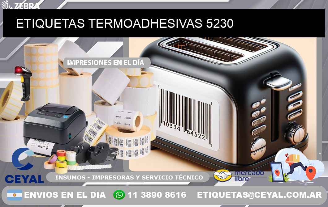 ETIQUETAS TERMOADHESIVAS 5230
