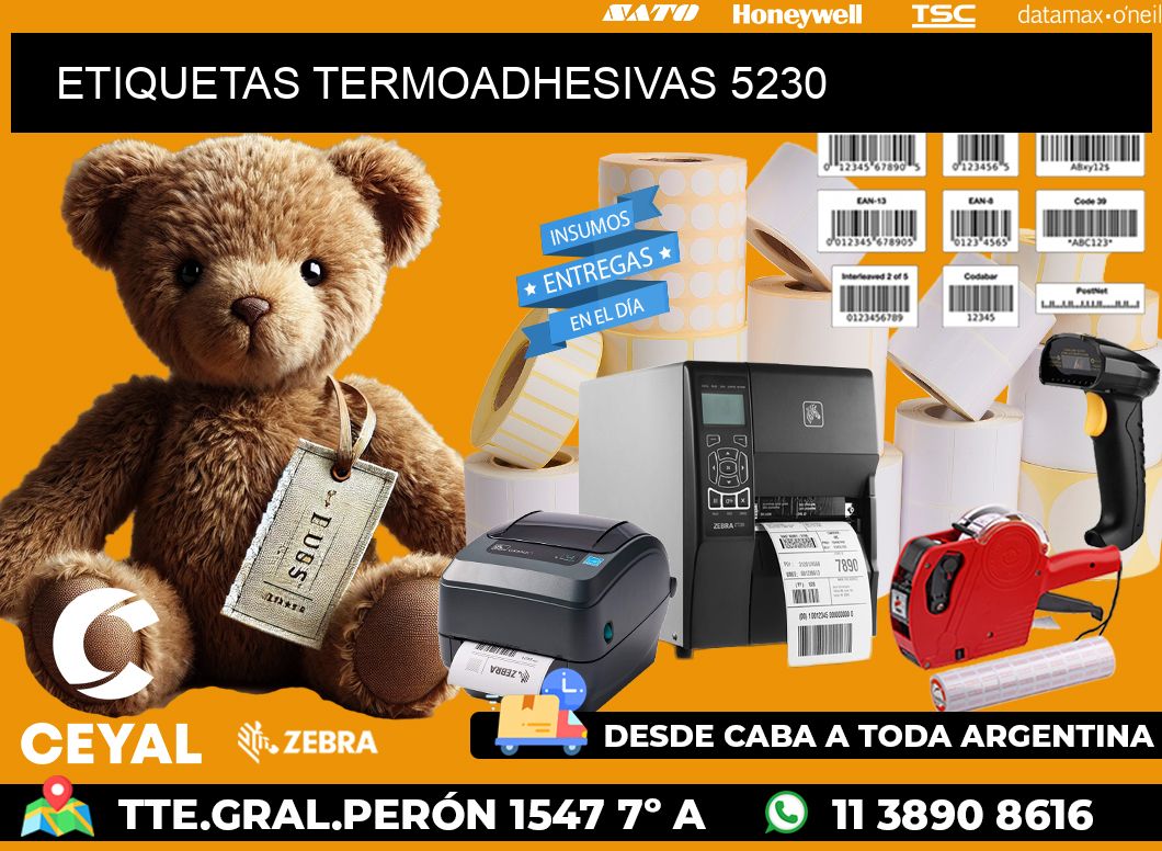 ETIQUETAS TERMOADHESIVAS 5230