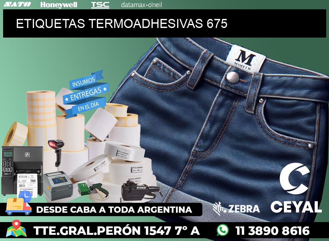 ETIQUETAS TERMOADHESIVAS 675