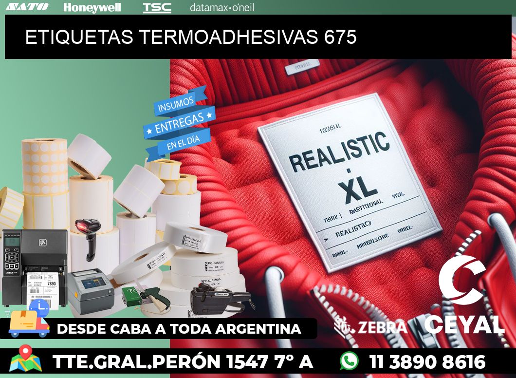 ETIQUETAS TERMOADHESIVAS 675