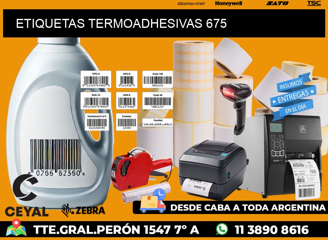 ETIQUETAS TERMOADHESIVAS 675