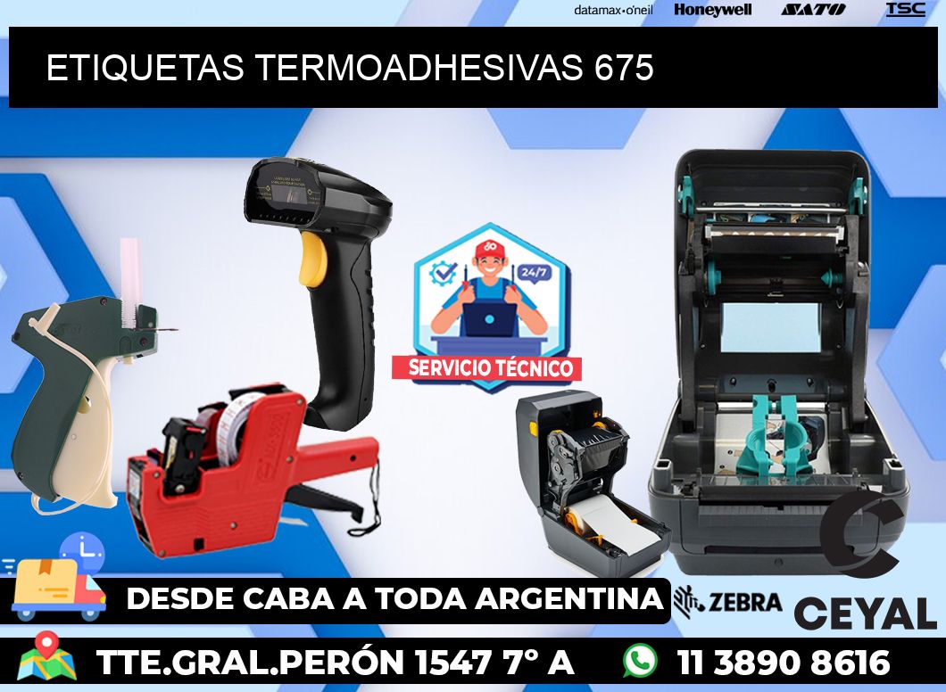 ETIQUETAS TERMOADHESIVAS 675