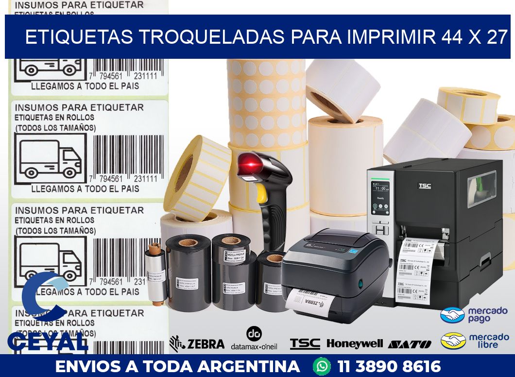 ETIQUETAS TROQUELADAS PARA IMPRIMIR 44 x 27