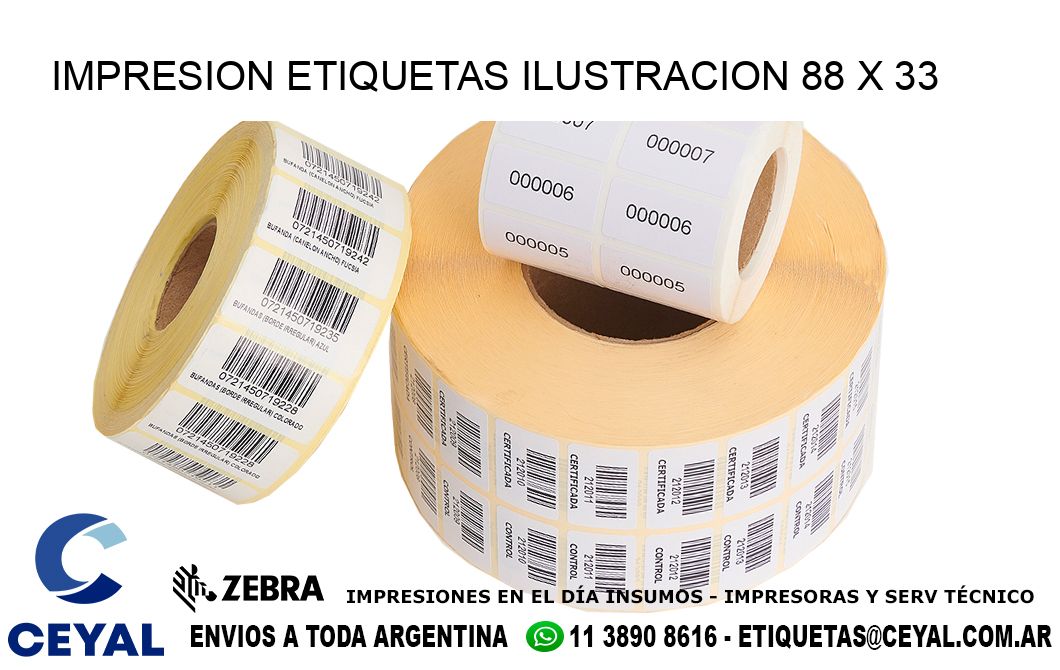 IMPRESION ETIQUETAS ILUSTRACION 88 x 33