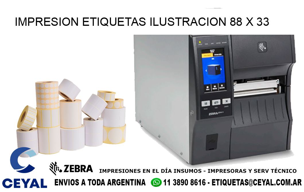 IMPRESION ETIQUETAS ILUSTRACION 88 x 33