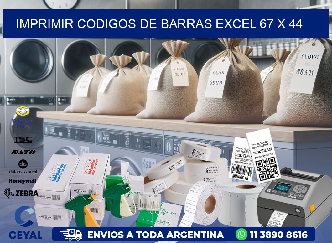 IMPRIMIR CODIGOS DE BARRAS EXCEL 67 x 44