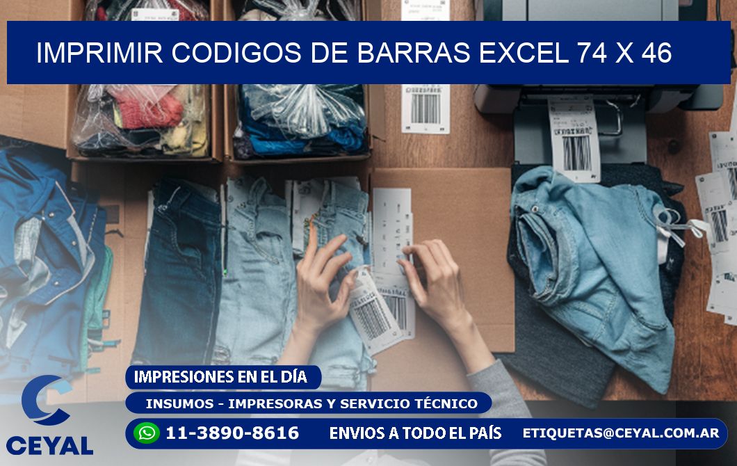IMPRIMIR CODIGOS DE BARRAS EXCEL 74 x 46