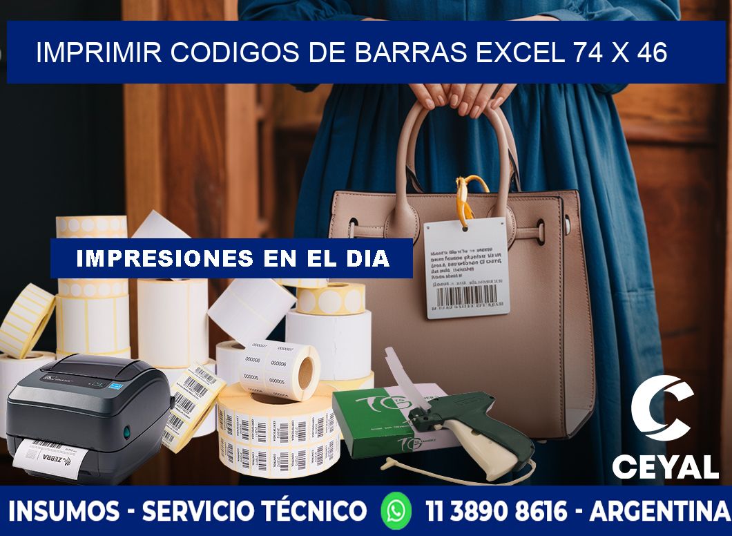 IMPRIMIR CODIGOS DE BARRAS EXCEL 74 x 46