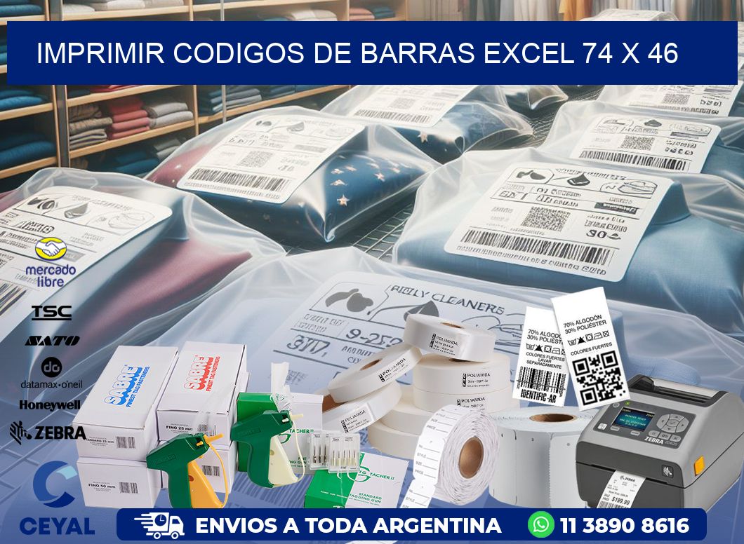 IMPRIMIR CODIGOS DE BARRAS EXCEL 74 x 46