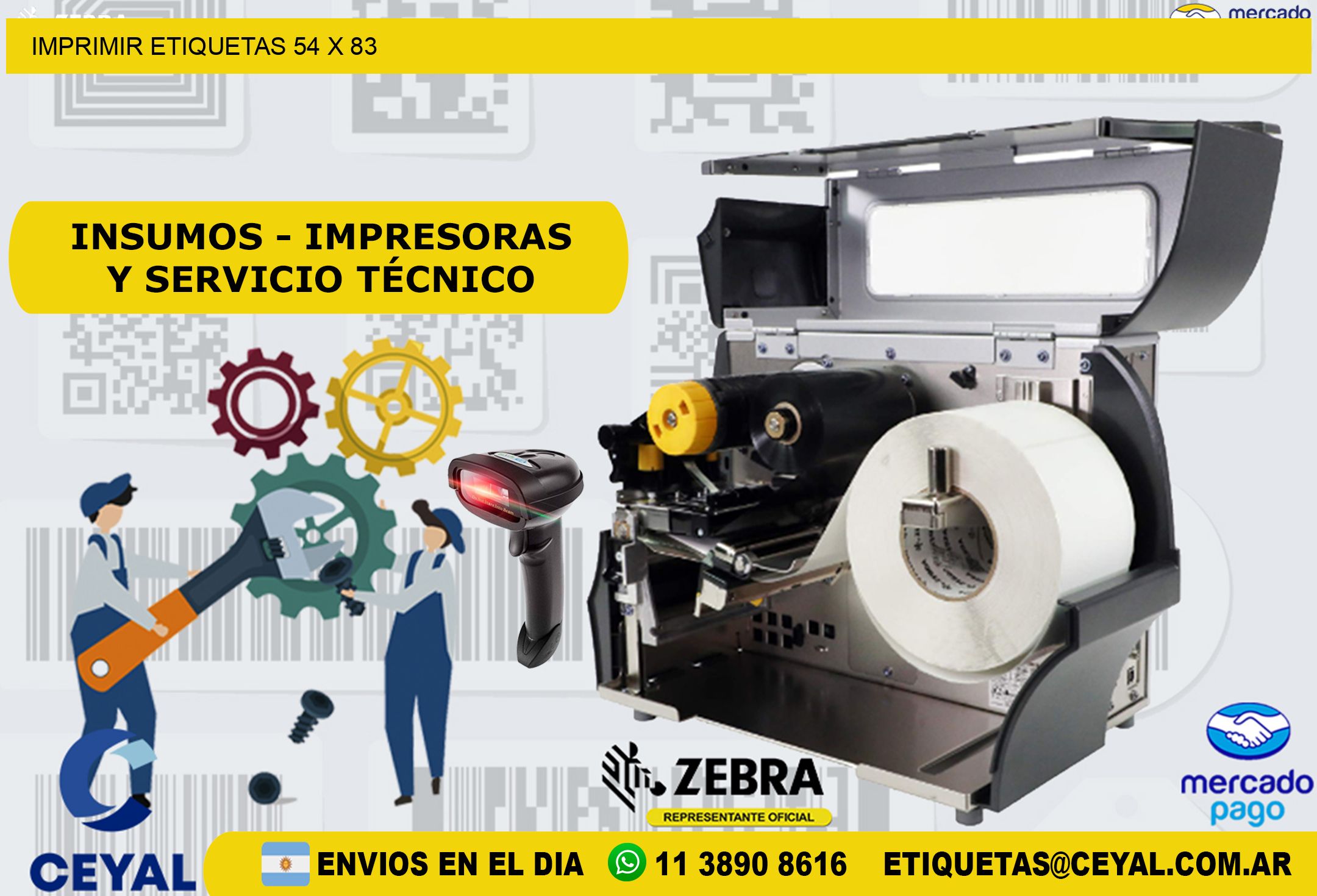 IMPRIMIR ETIQUETAS 54 x 83
