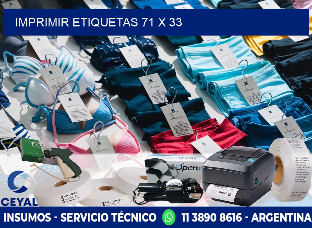 IMPRIMIR ETIQUETAS 71 x 33