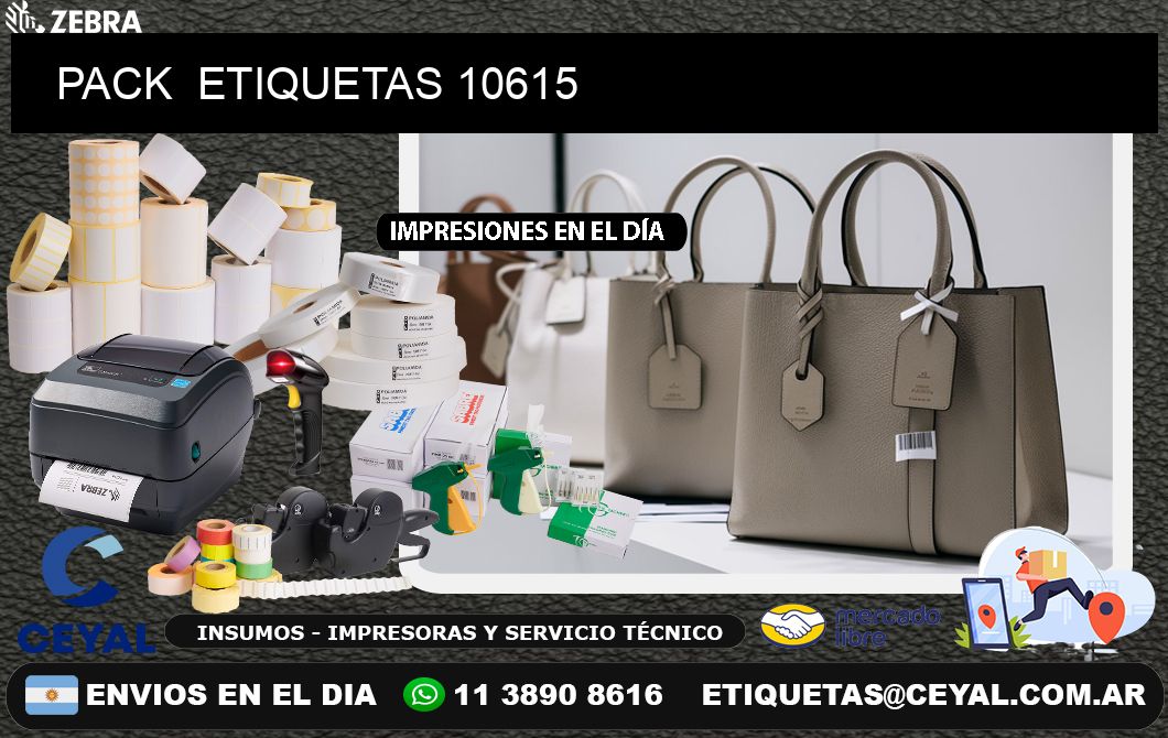 PACK  ETIQUETAS 10615