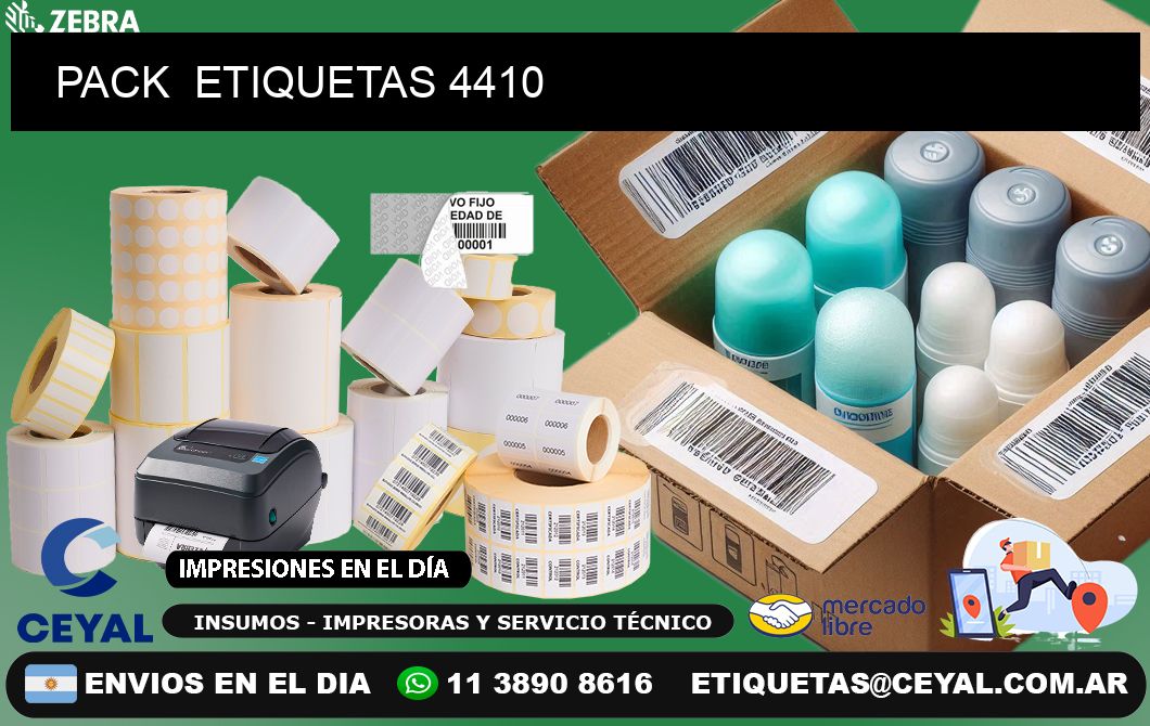 PACK  ETIQUETAS 4410