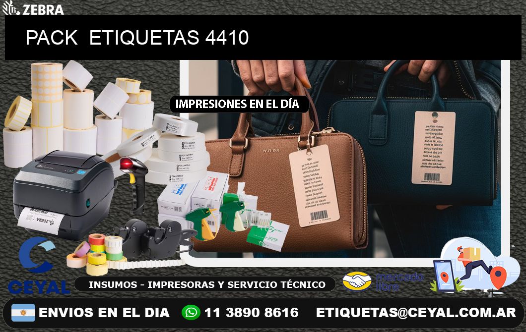 PACK  ETIQUETAS 4410