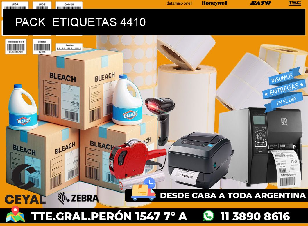 PACK  ETIQUETAS 4410