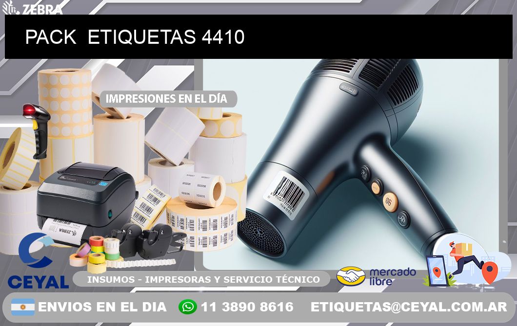 PACK  ETIQUETAS 4410