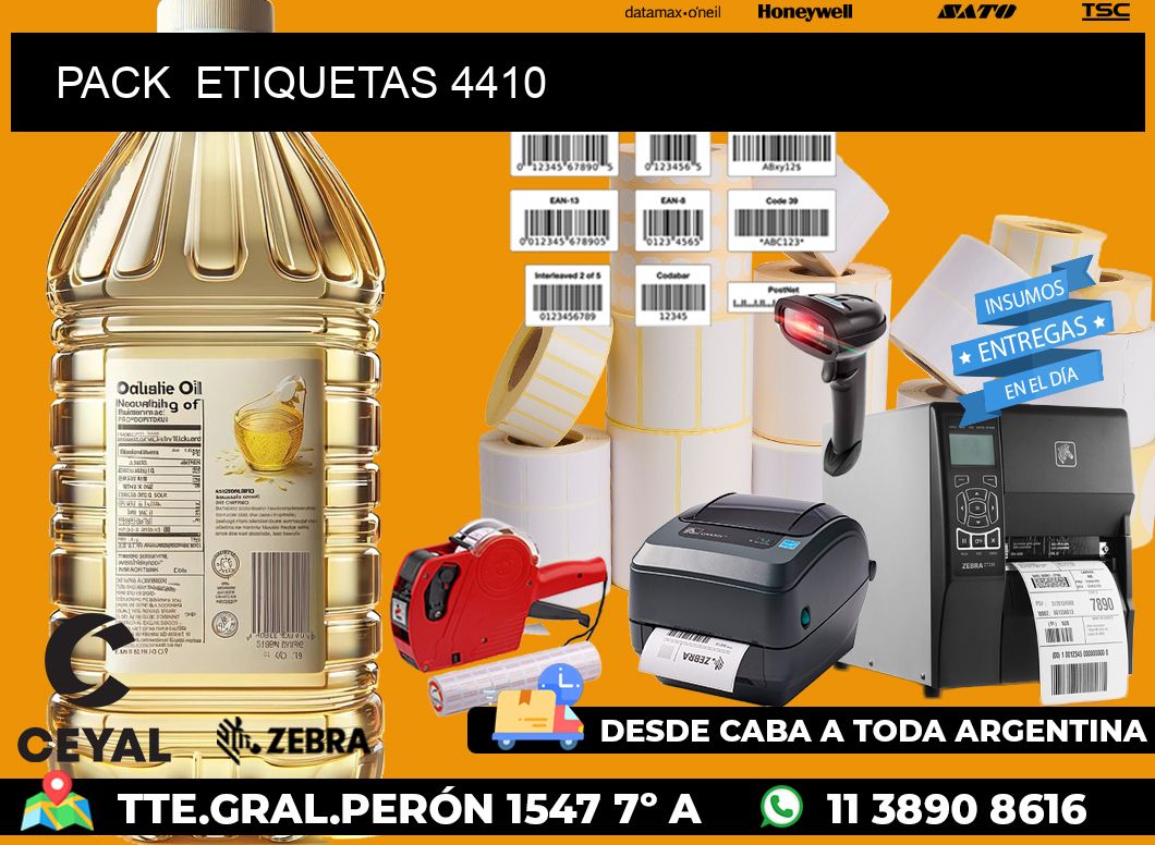 PACK  ETIQUETAS 4410