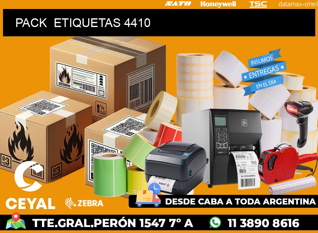 PACK  ETIQUETAS 4410