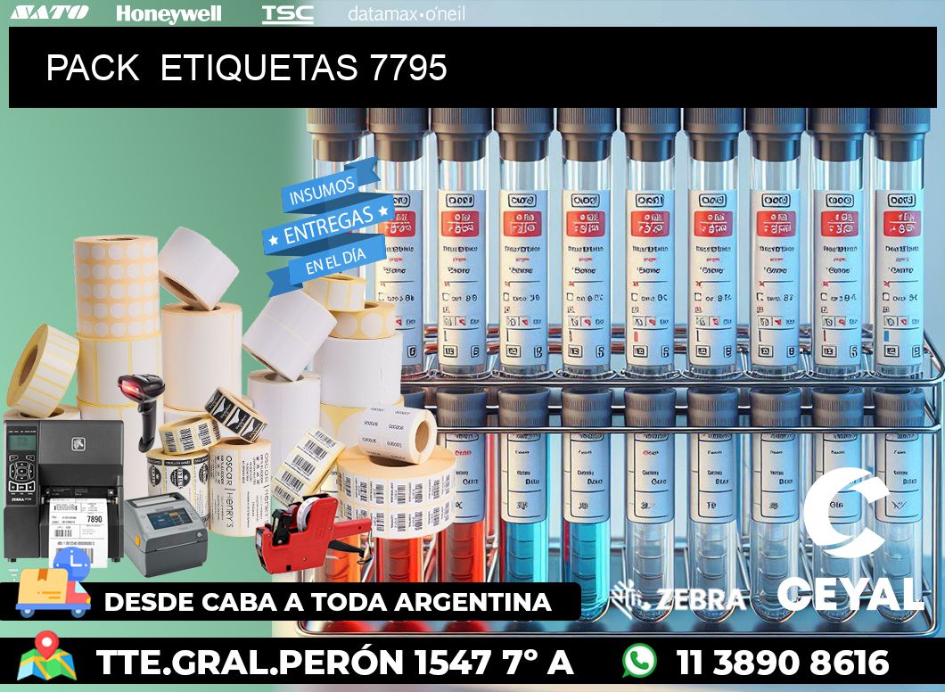 PACK  ETIQUETAS 7795