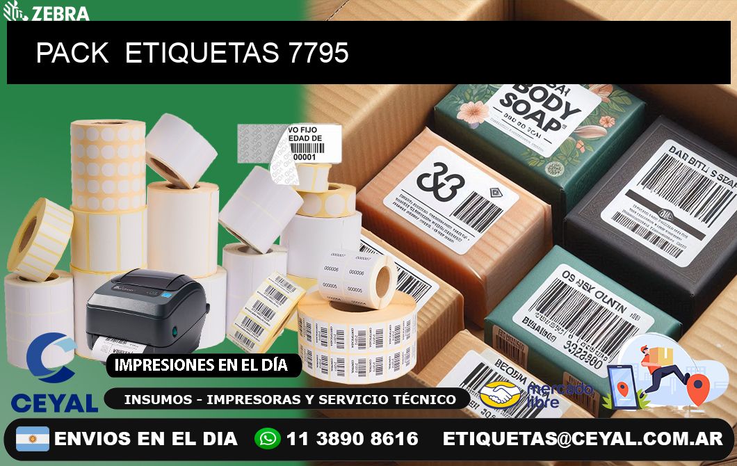 PACK  ETIQUETAS 7795