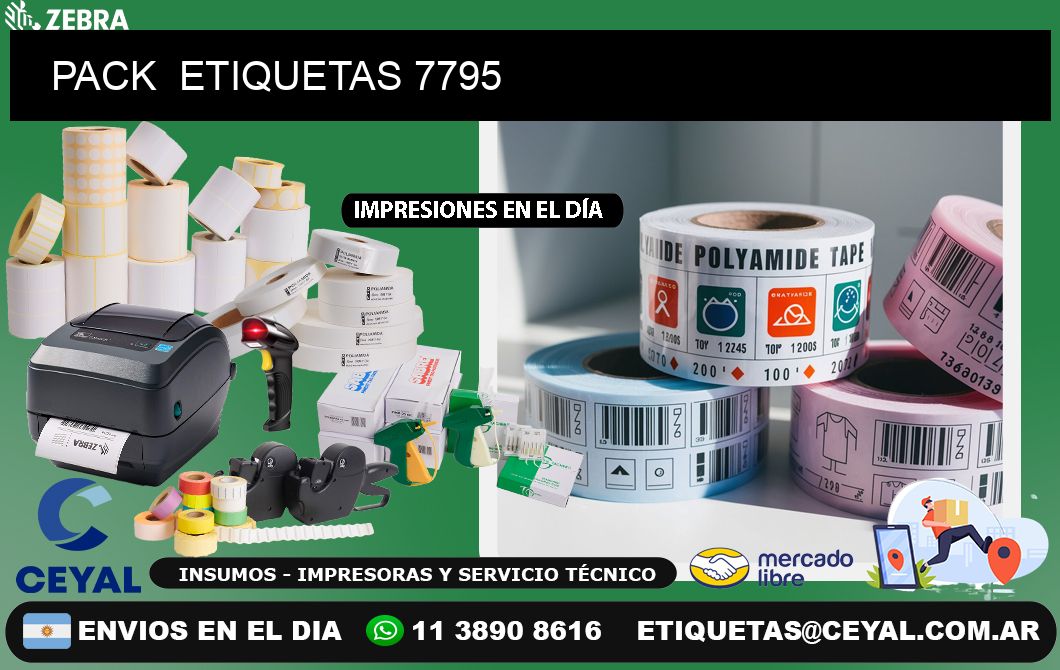 PACK  ETIQUETAS 7795