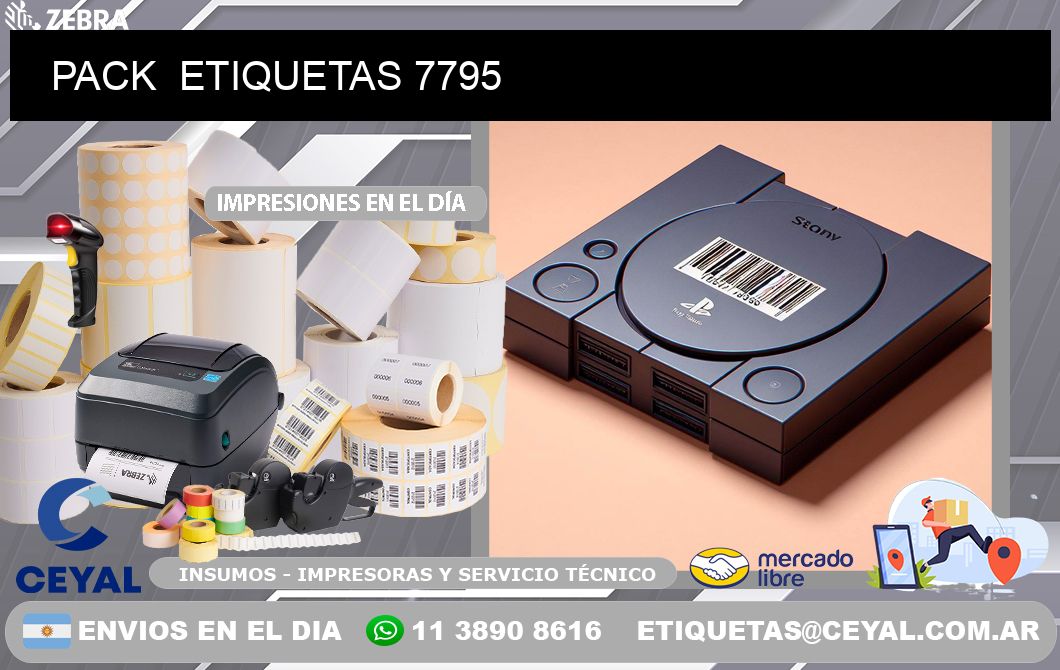 PACK  ETIQUETAS 7795