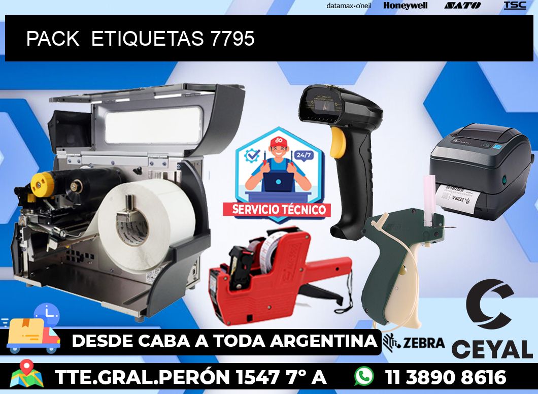 PACK  ETIQUETAS 7795