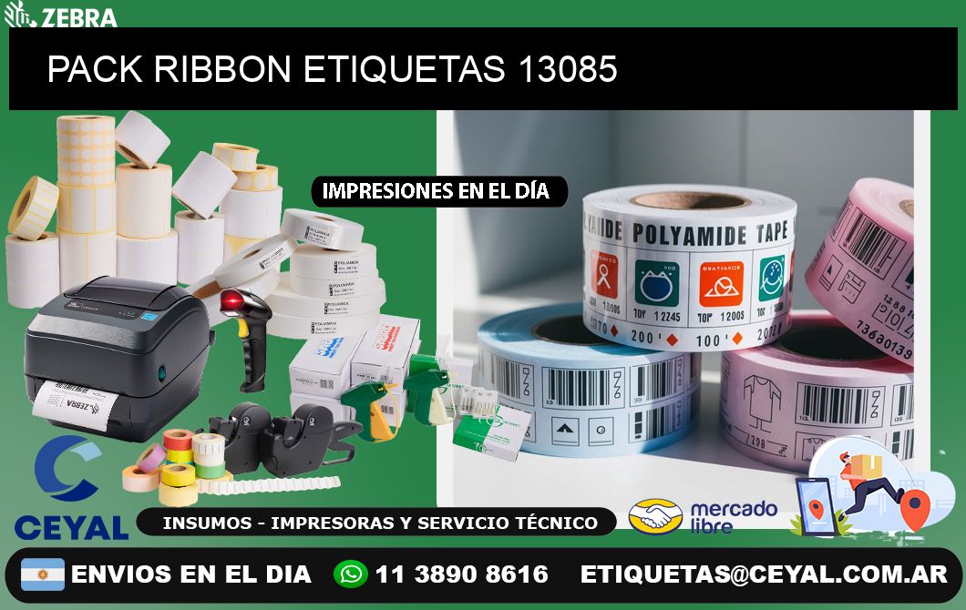 PACK RIBBON ETIQUETAS 13085