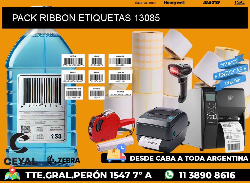 PACK RIBBON ETIQUETAS 13085