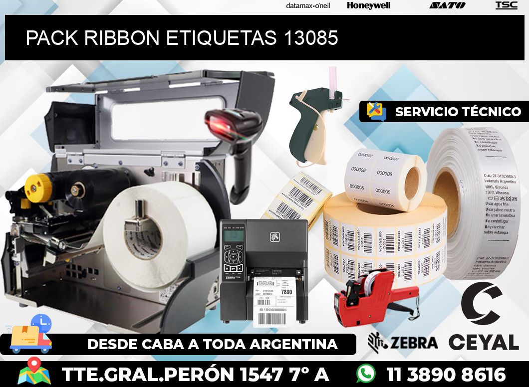 PACK RIBBON ETIQUETAS 13085