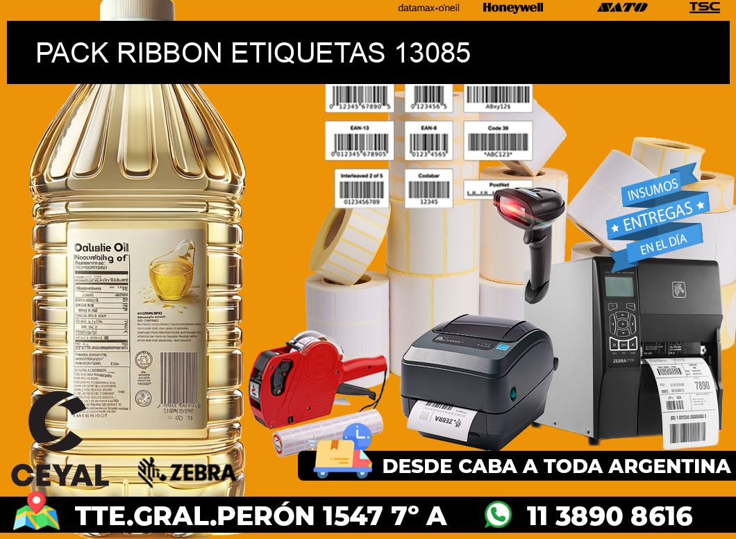 PACK RIBBON ETIQUETAS 13085